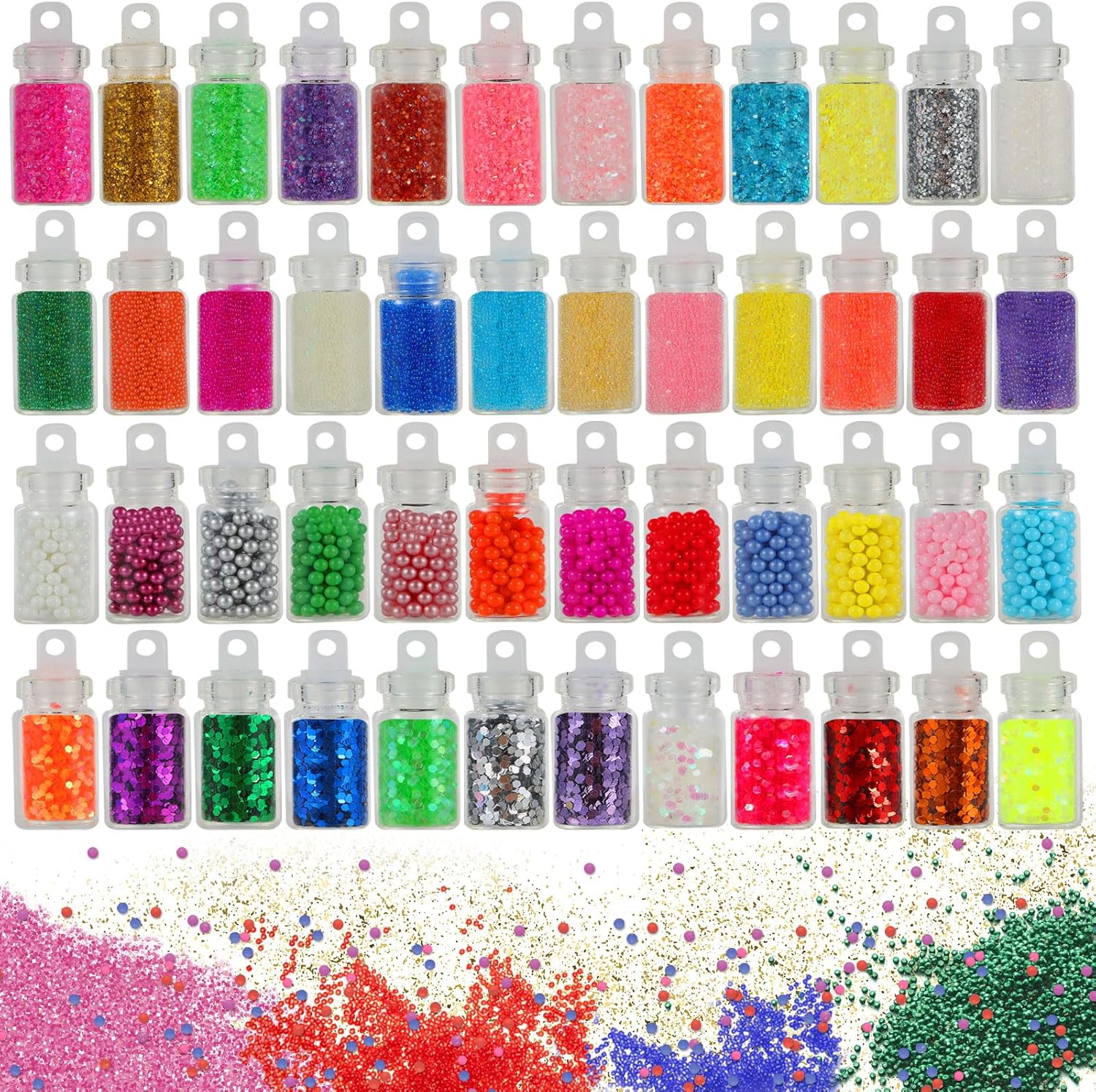 CityActs Slime Accessories Kit for Kids – Slime Mix-Ins Craft Supplies (Charms, Glitter, Foam Balls, Sequins) – DIY Craft Supplies, No Glue Included