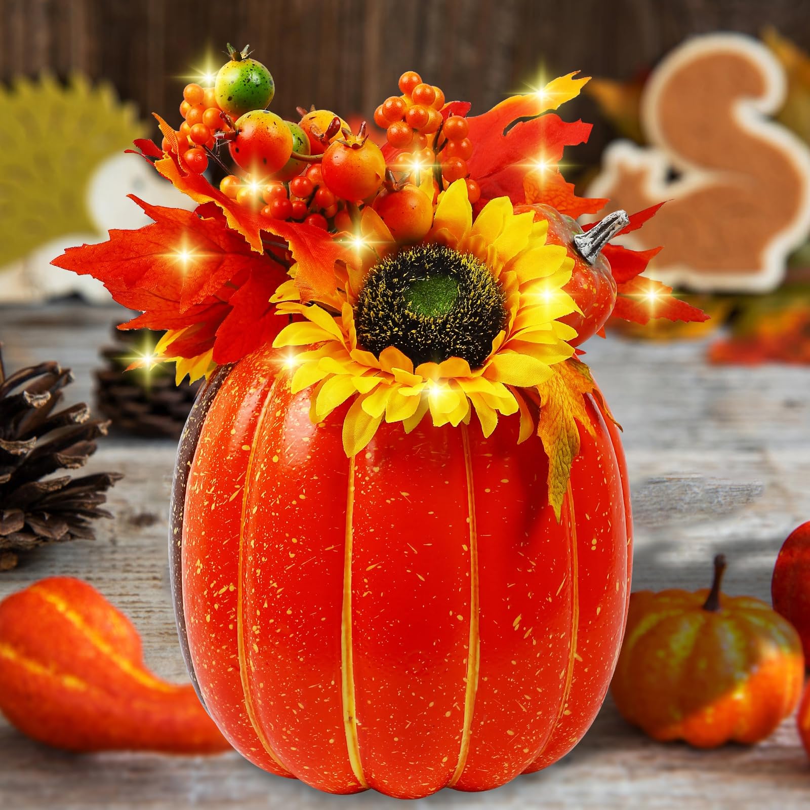 Amazon.com: MorTime 11 Inch Thanksgiving Lighted Pumpkin Decor