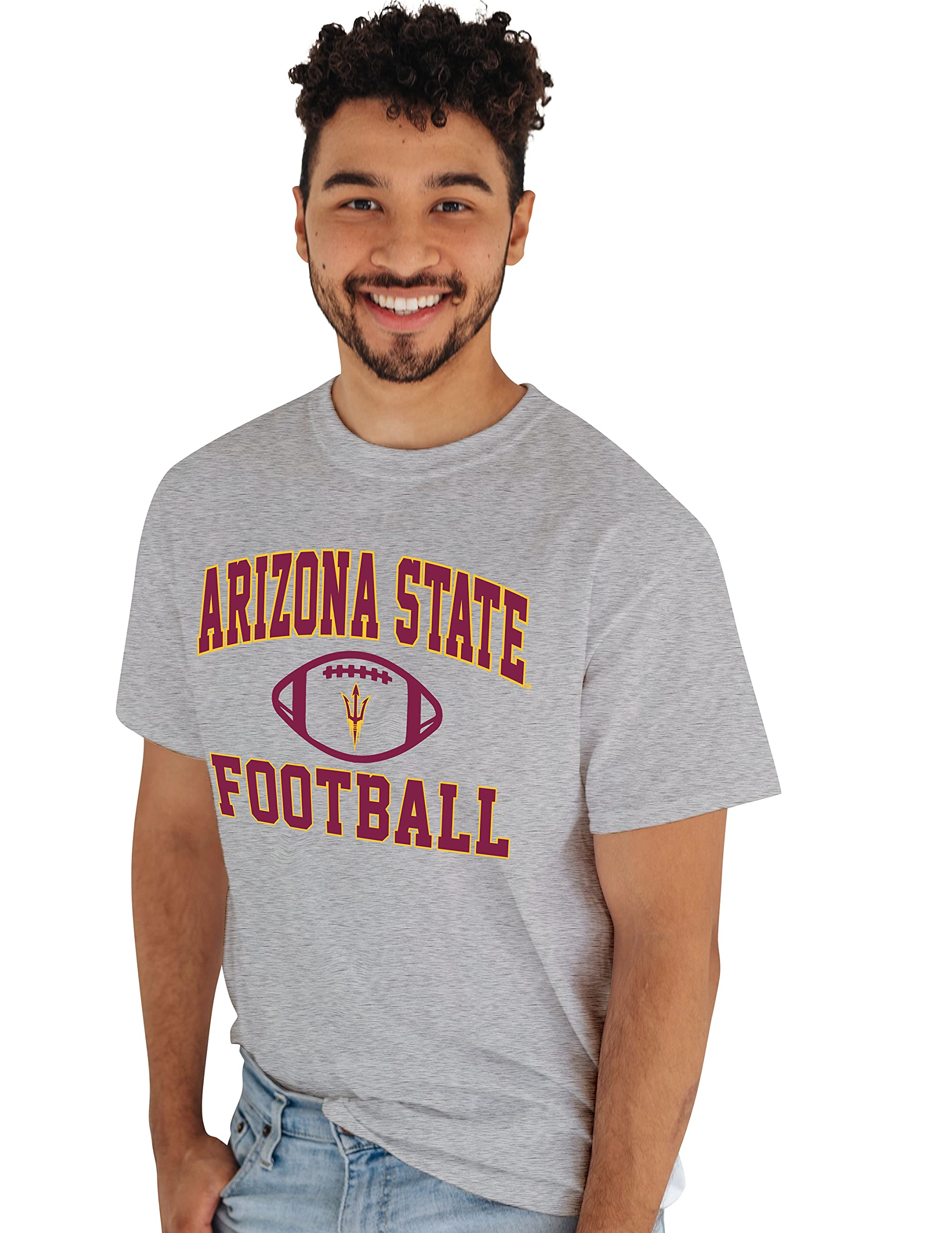 Blue 84 Men's Team Logo T Shirt Gray โ image 1