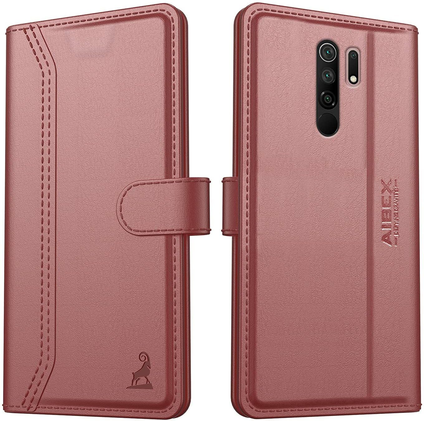 AIBEX ® Redmi 9 Prime/Poco M2 Flip Cover Leather Finish | Inside TPU with Card Pockets | Wallet Stand | Complete Protection Flip Case Black (B09H7BHN9V) Amazon Price History, Amazon Price Tracker