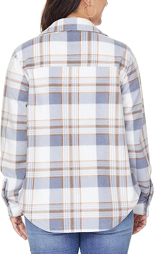 Miniatura 3 de WallFlower Taylor Polar Cozy Fleece Boyfriend - Chaqueta ligera de moda para primavera, verano y otoño para mujer