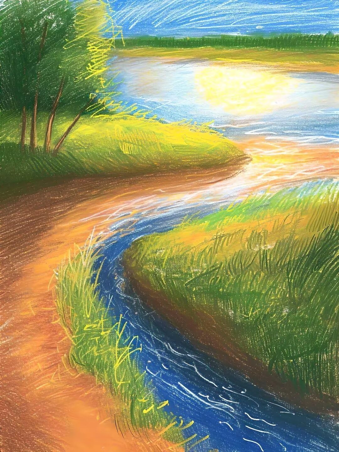 Malen Nach Zahlen Erwachsene Baumlandschaft Malen Nach Zahlen Bild, Handgemalt Ölgemälde Kit für Anfänger und Kinder Mit 3-Pinseln und Acrylfarbe für Basteln Zuhause Mädchen Geschenk 150x100cm w-4213