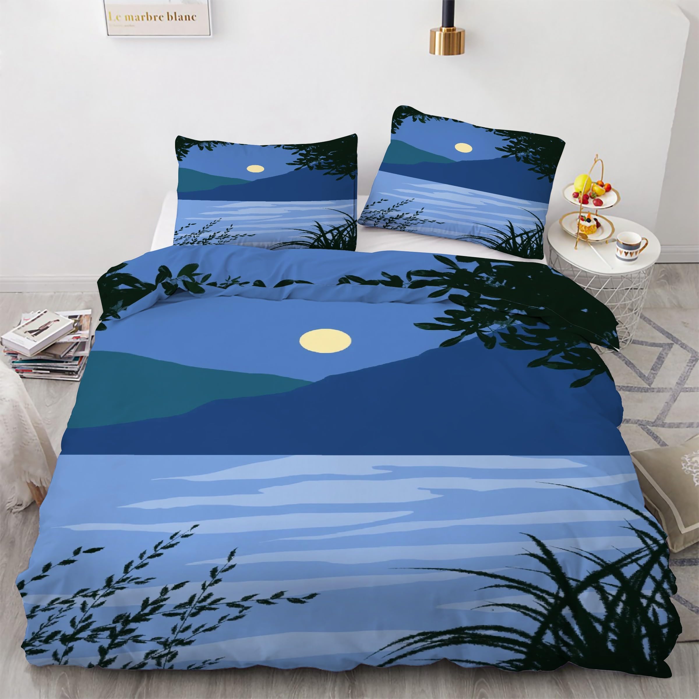 Housse couette en microfibre douce 90x190 pour lit simple pour stopper les draps froissés