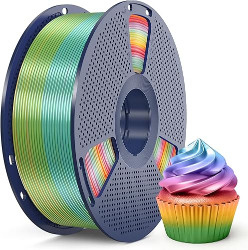 Vista 10 de SUNLU - Filamento de ácido poliláctico seda de 1.75 milímetros, brillante enrollado ordenadamente, precisión dimensional +/- 0.02 milímetros, 1