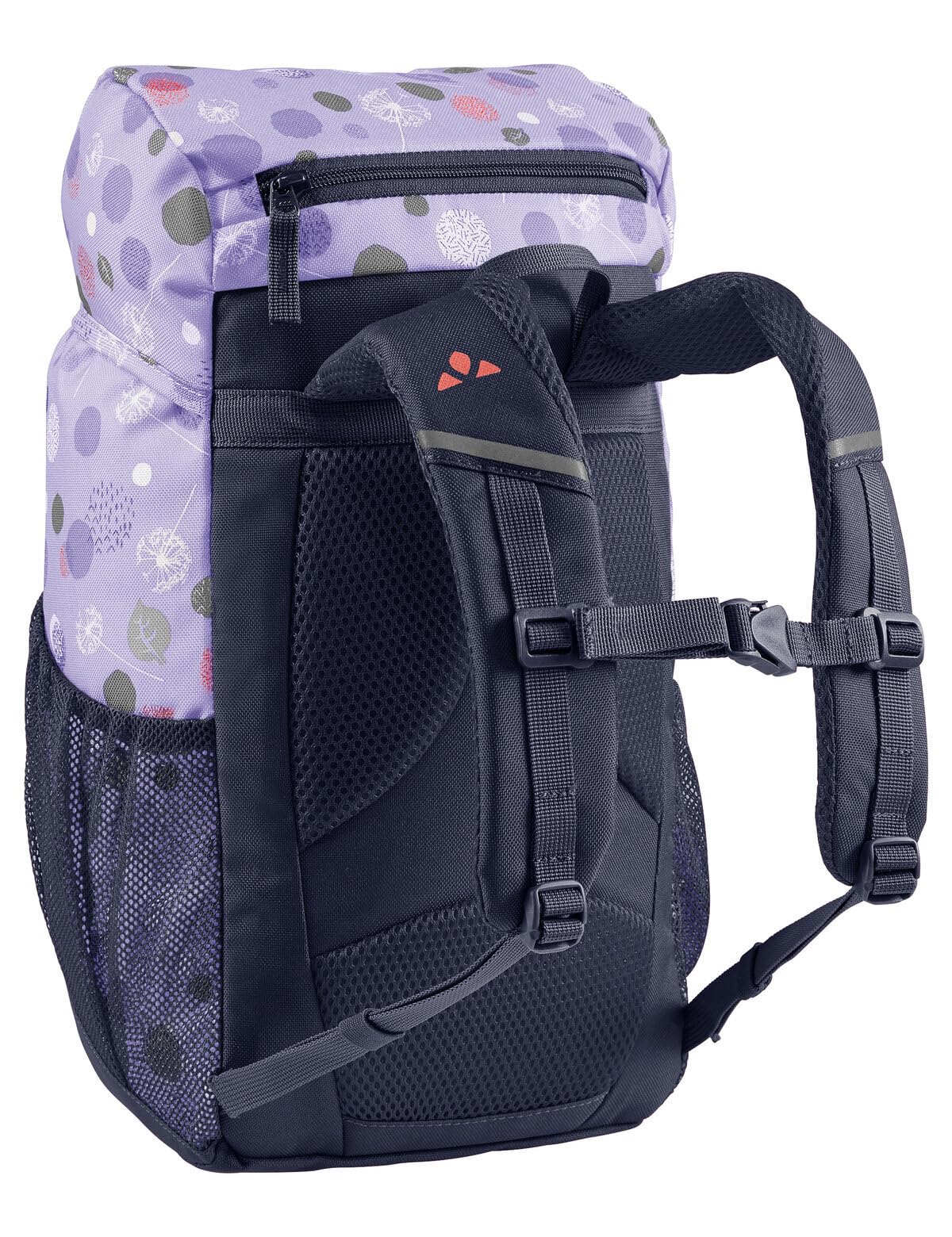 VAUDE Kinderrucksack Skovi für Jungen & Mädchen, komfortabler Wanderrucksack Kinder 10 L in lila, Wetterfester Schulrucksack mit viel Stauraum & reflektierende Elemente, pastel lilac
