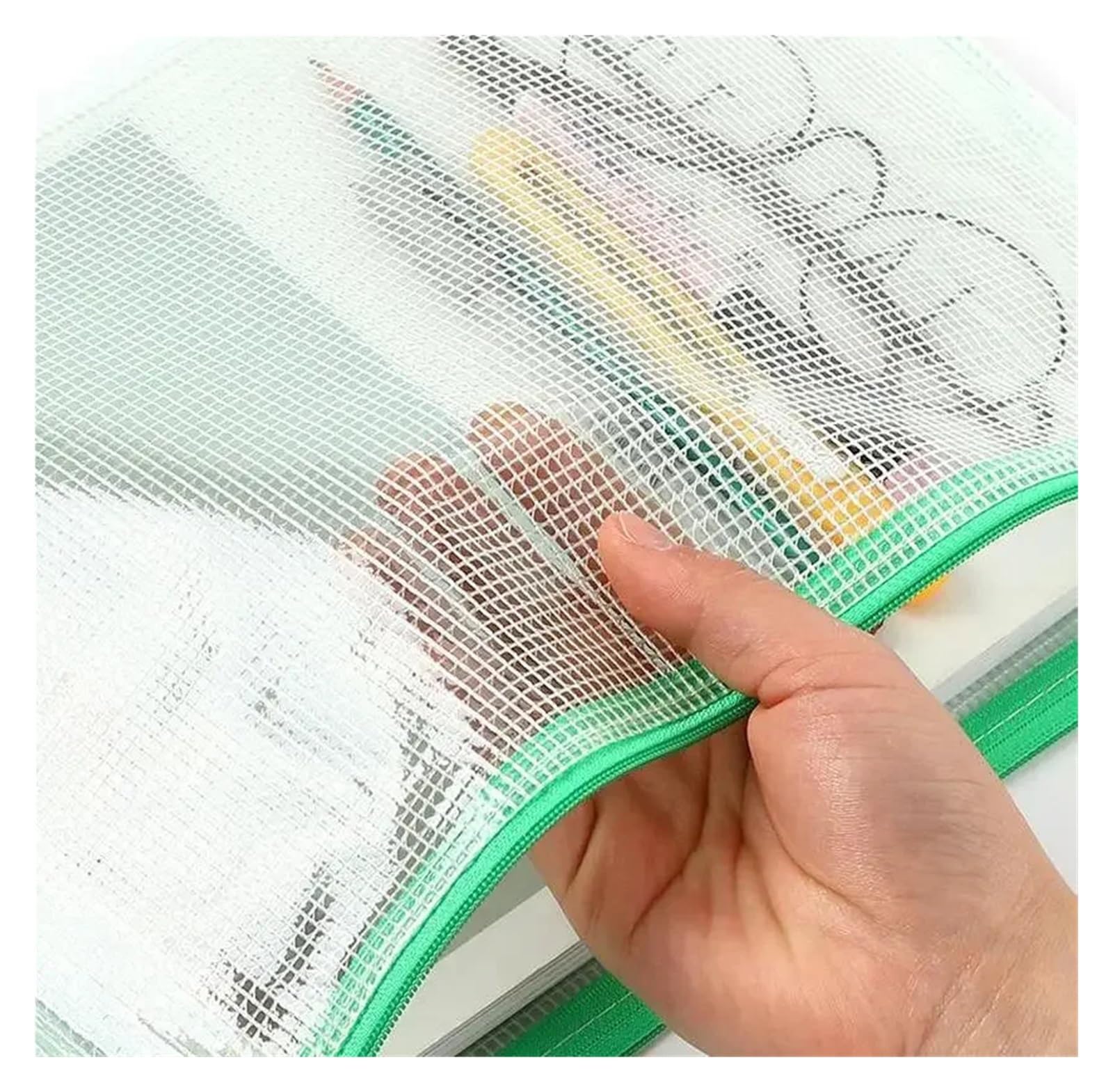 Custodia for documenti in plastica con cerniera