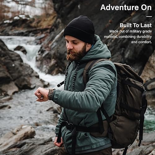 Miniatura 4 de KORDIZ Survivor Pro - Correa de nylon paracord para Apple Watch ULTRA 3, ULTRA 21 49mm y Series 11, 10, 9, 8, 7-1, SE3, SE2, SE 46mm 45mm 44mm 42mm