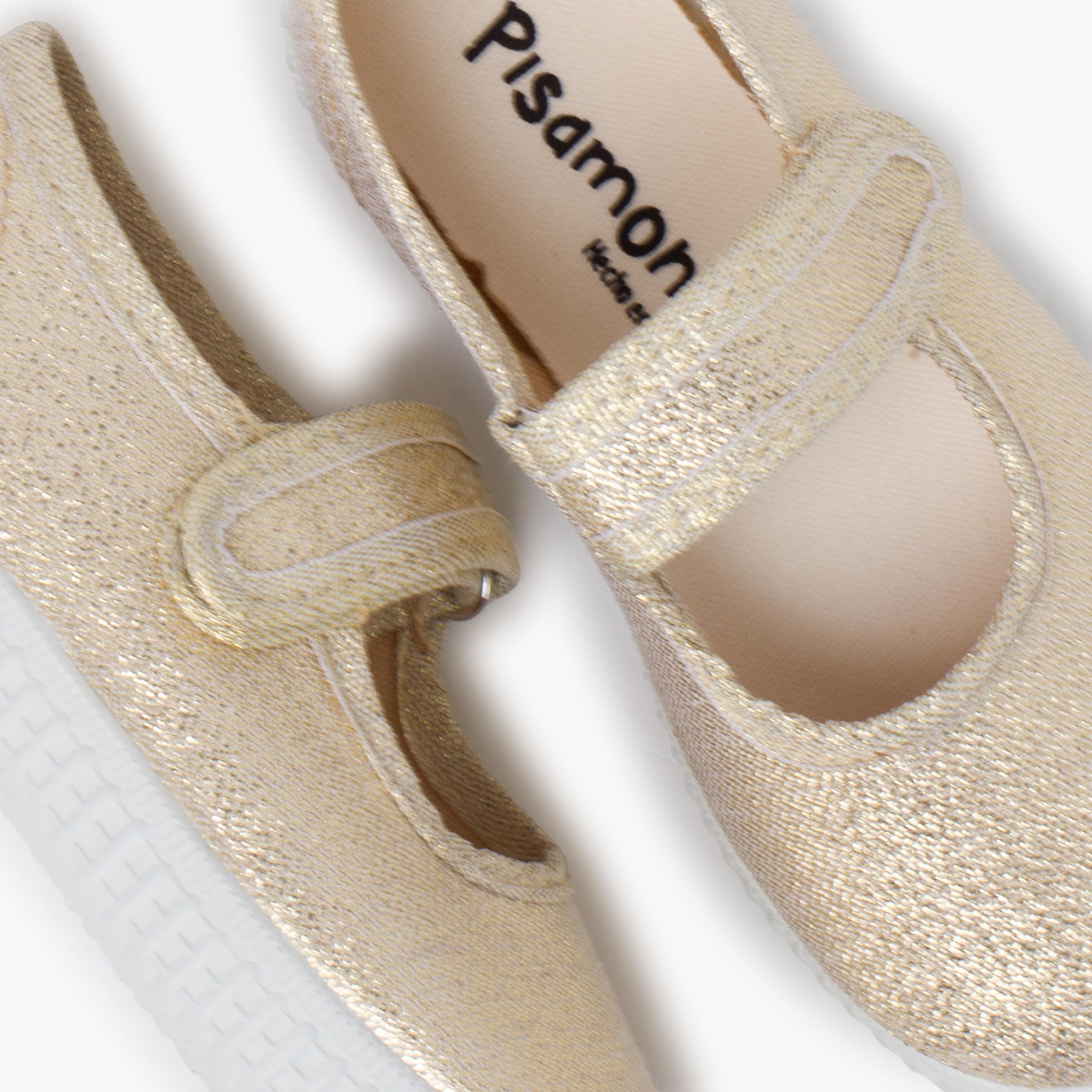Pisamonas Ballerine con Cinturino Glitter Chiusura A Strappo