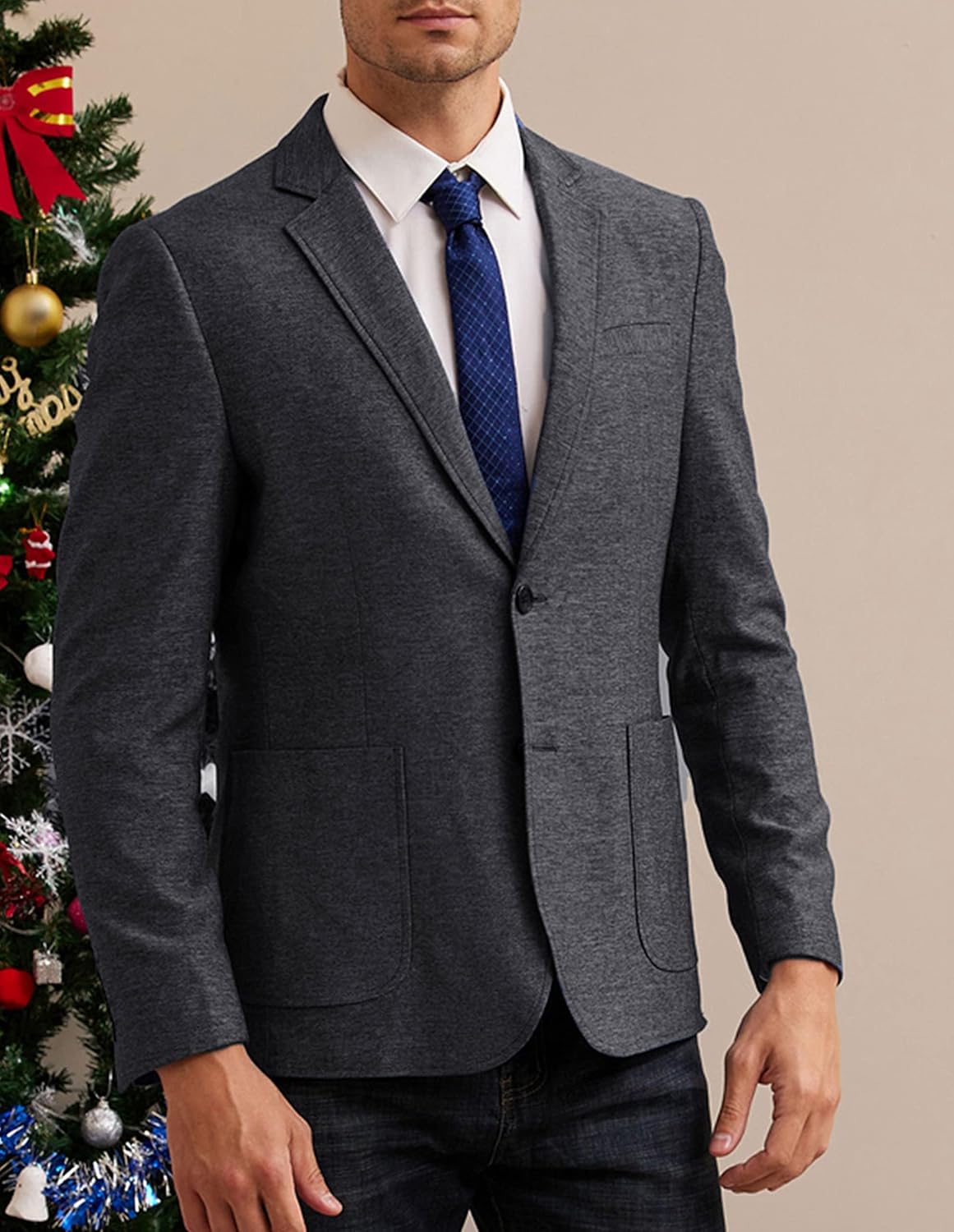 GRACE KARIN Mens Blazer Sport Coats Casual Lightweight 2 Button Sports Coat and Blazers Suit Jacket - Image 3