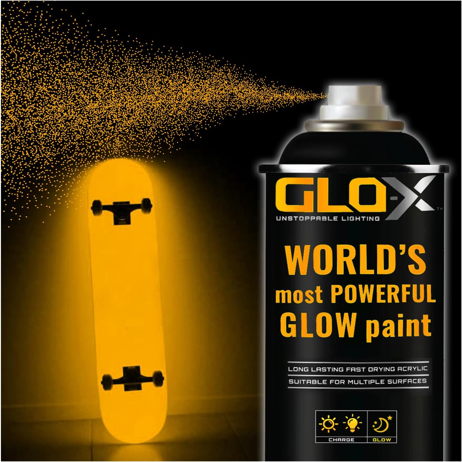 GLOX Glow In The Dark Spray Paint (10.6 oz Can) Spray