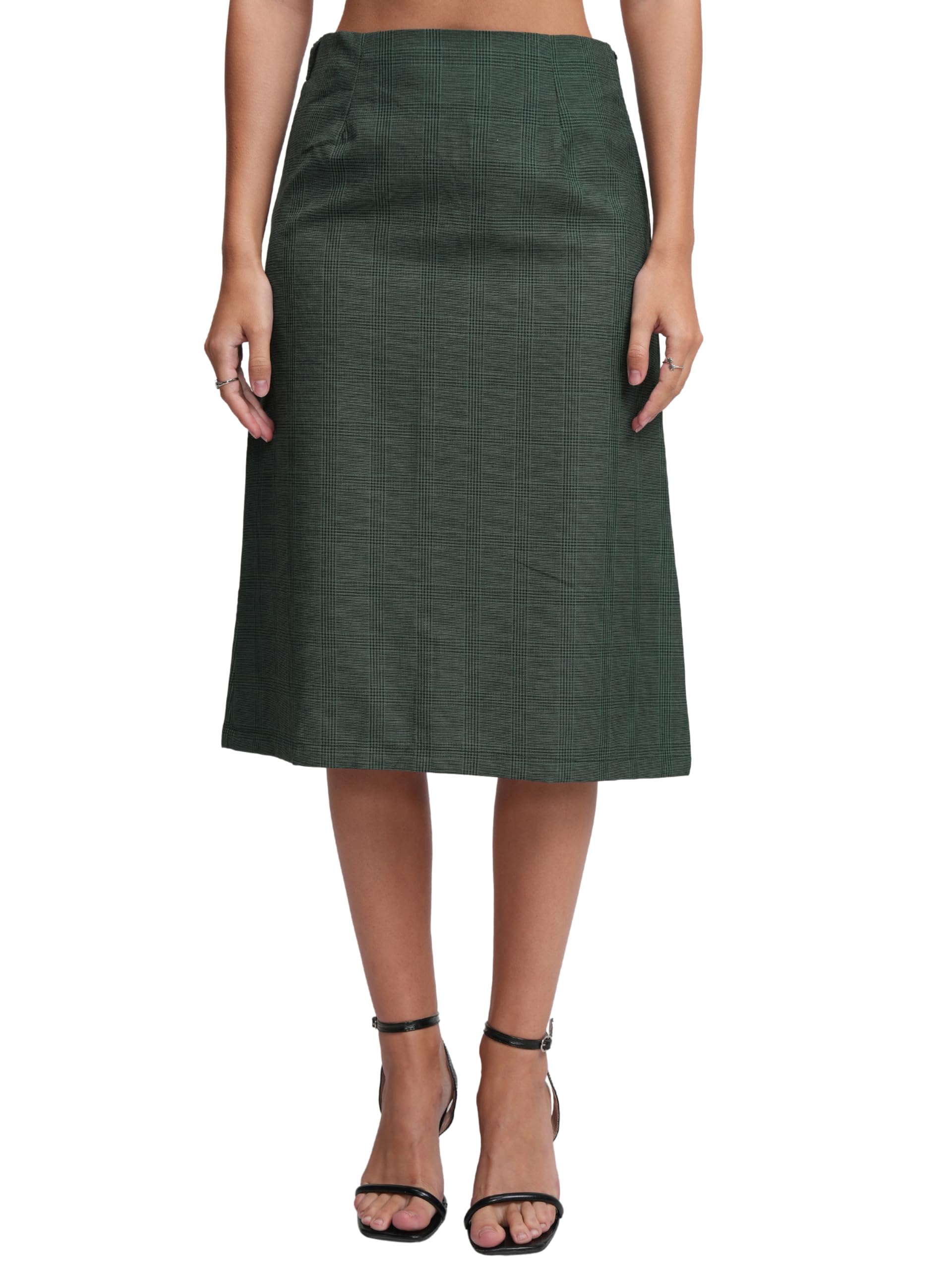 tokyo talkies Women's Regular Fit A-Line Skirts | Strachable Skirts| Mid-Rise| Women Skirt | Skirt for Women-picture-19