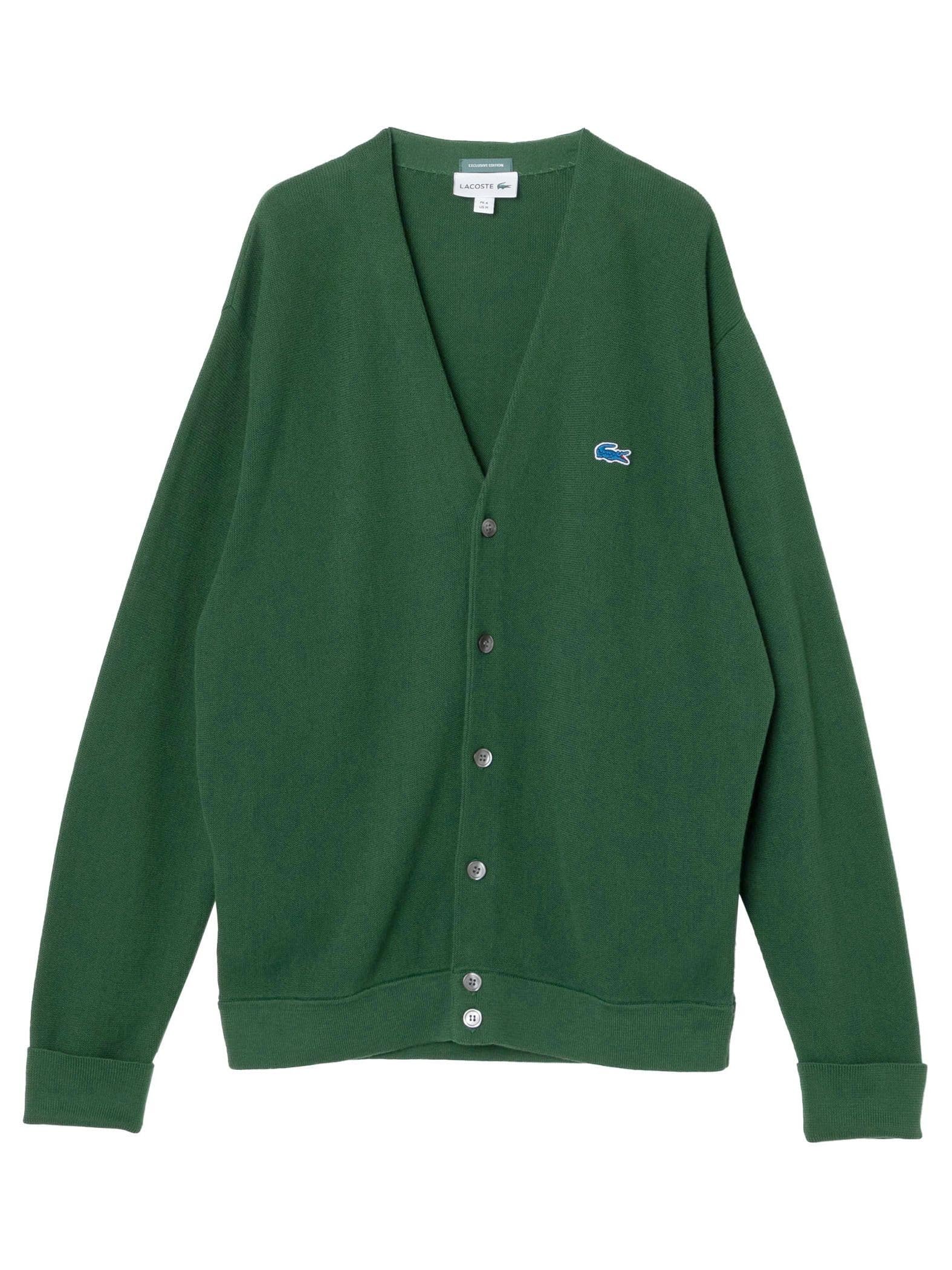 LACOSTE for JS ラコステ別注 ウールコットン ピケ カーディガン LACOSTE for JS ラコステ別注 ウールコットン ピケ カーディガン