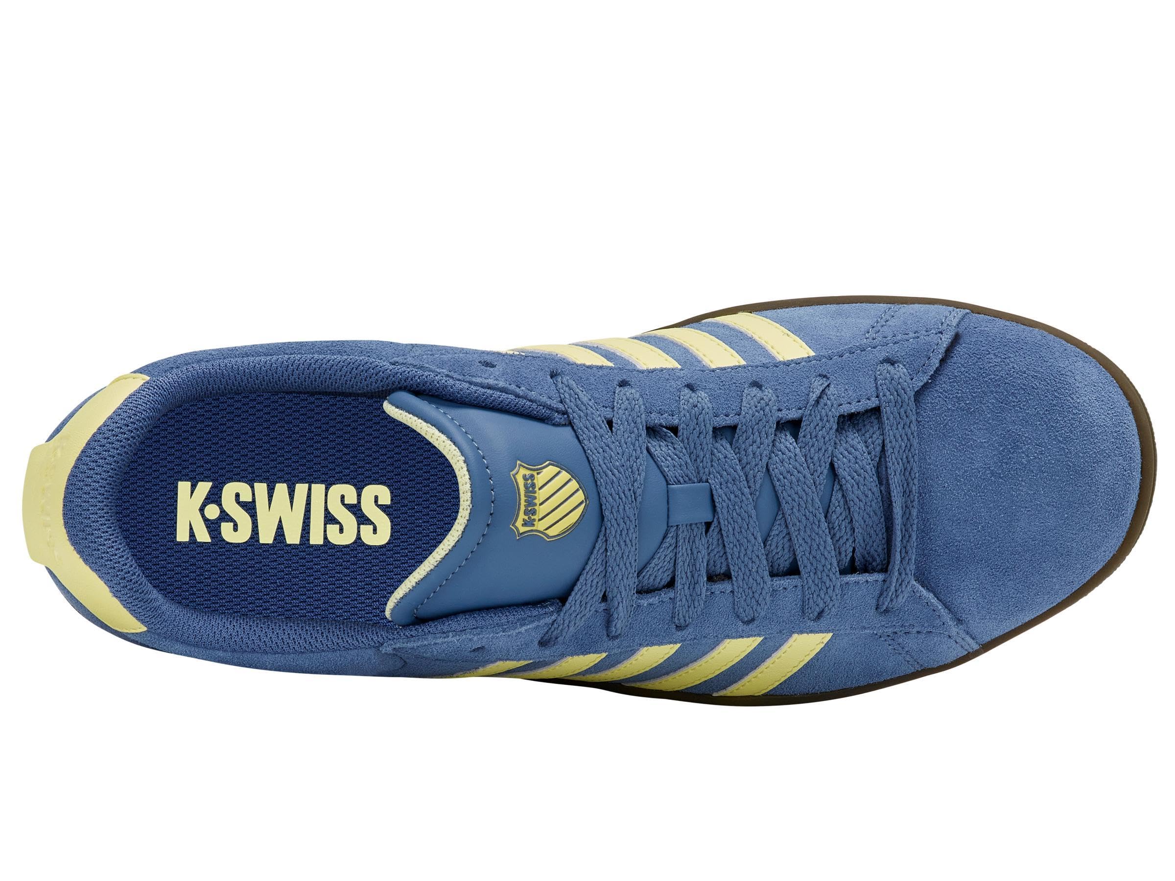 K-Swiss Court Tiebreak II SDE Herren Leder Sneaker Schuhe 09492-465-M blau