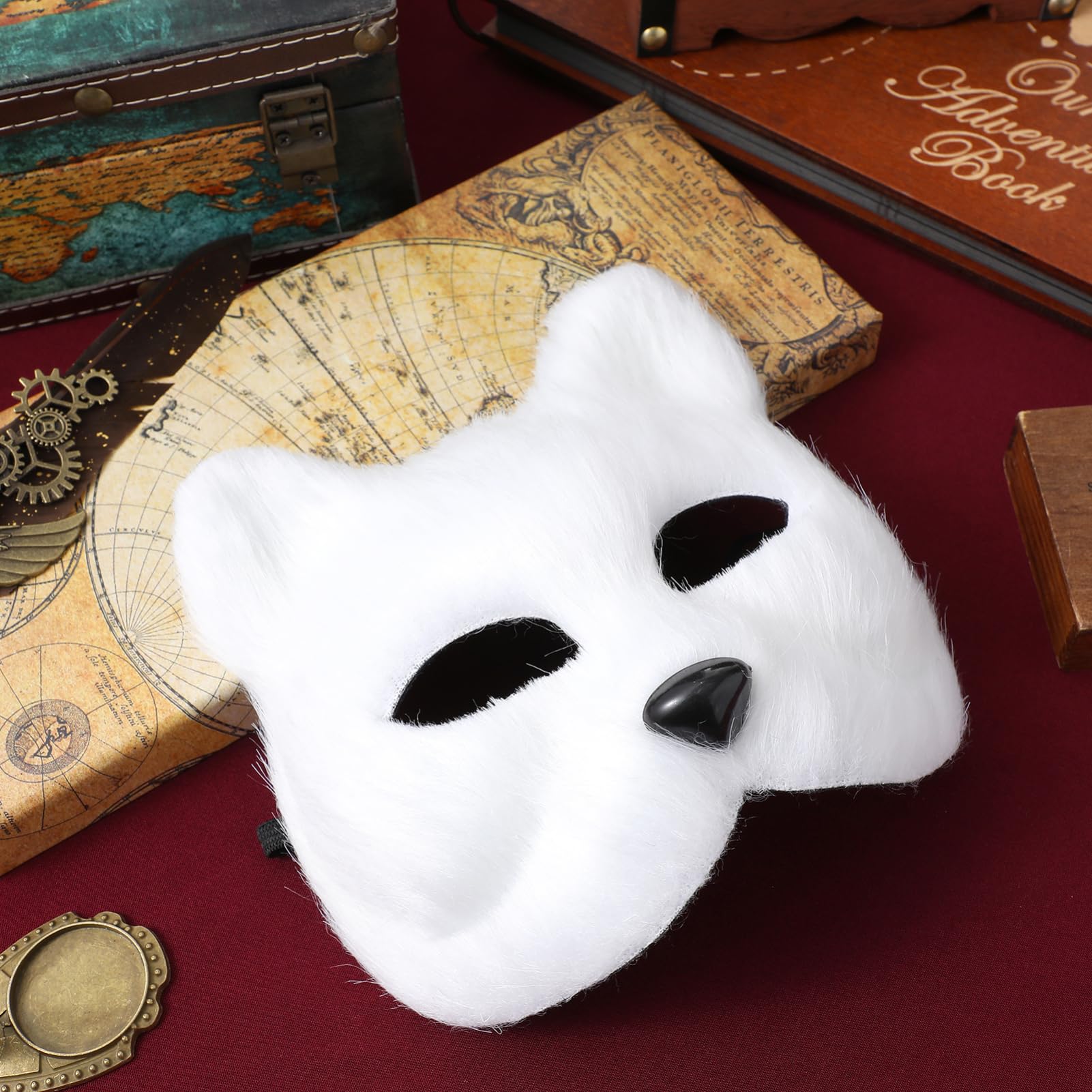 LIFKOME De Lint De Rostro Para Fiesta Accesorio De Disfraz De Animal Para Halloween y Cosplay De