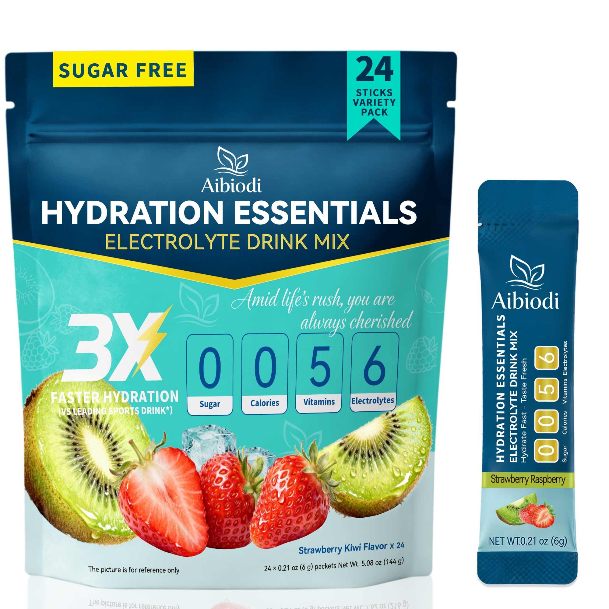 Electrolytes Powder Packets - Sugar Free & Zero Calorie Liquid Daily IV Drink Mix - Instant Hydration & Energy Supplement with 6 Electrolytes and 5 Vitamins, Keto Friendly & Vegan - 36 Sticks — Amazon image 28