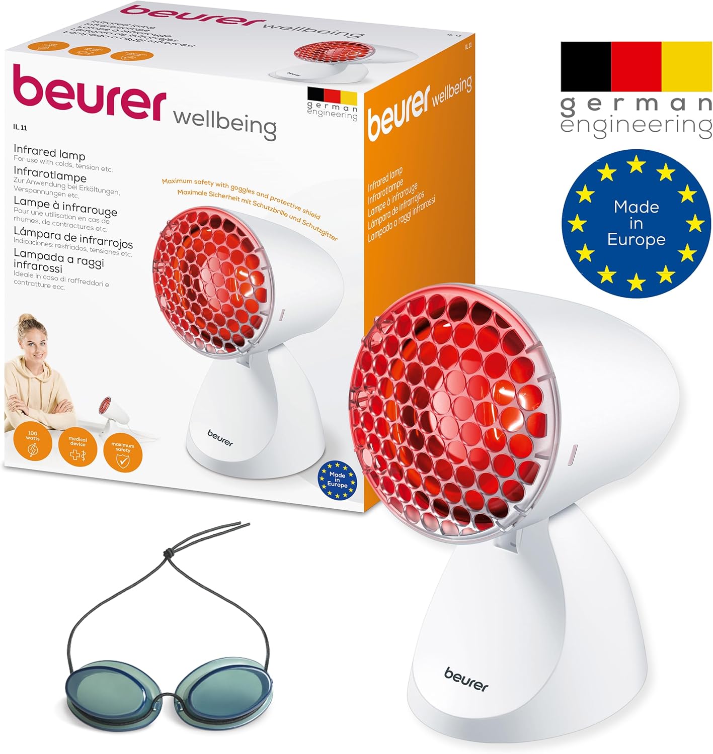 Zum Anbieter bei Amazon* Beurer Rotlichtlampe