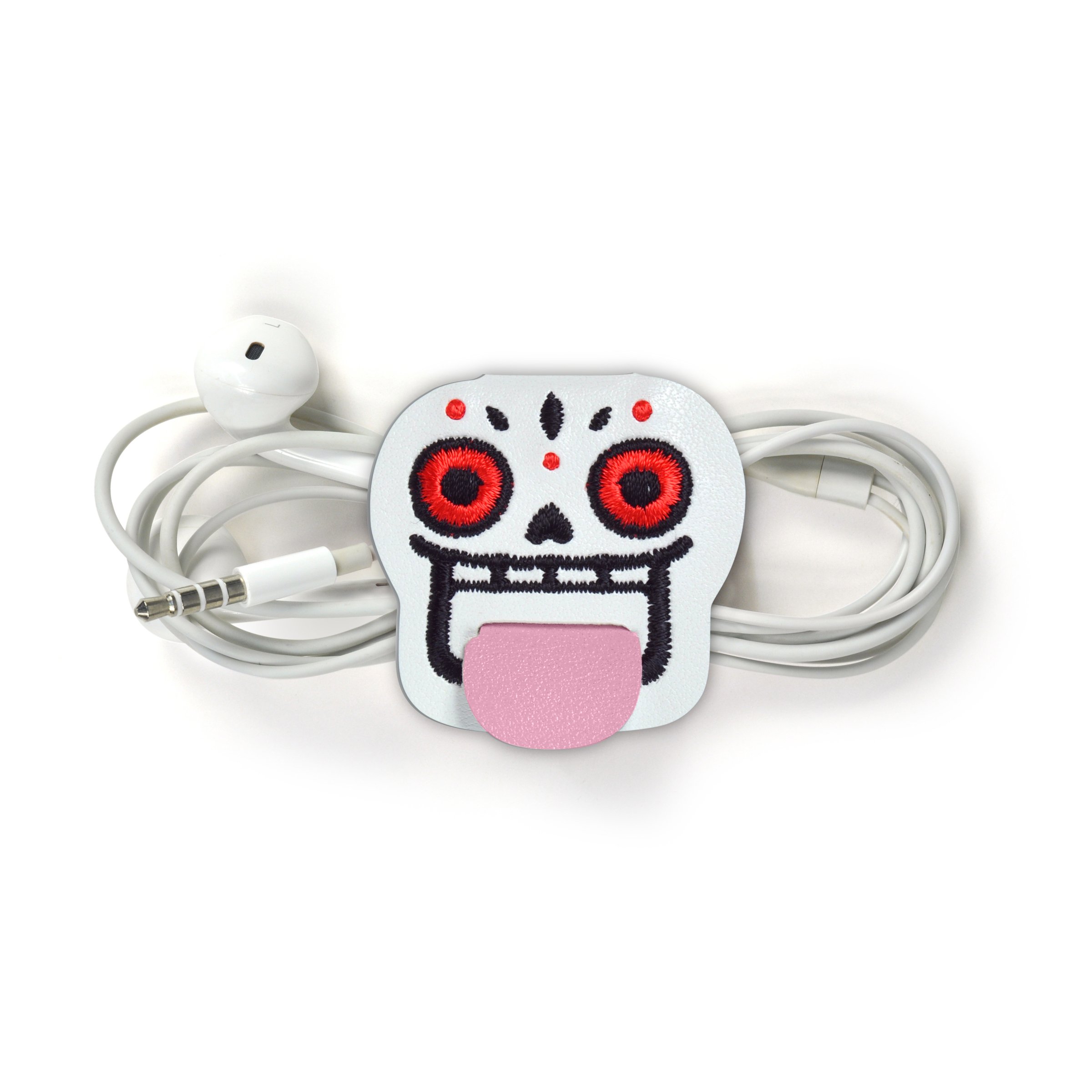 Fred & Friends Tongue Ties Cord Keepers - Skulls, Set of 2