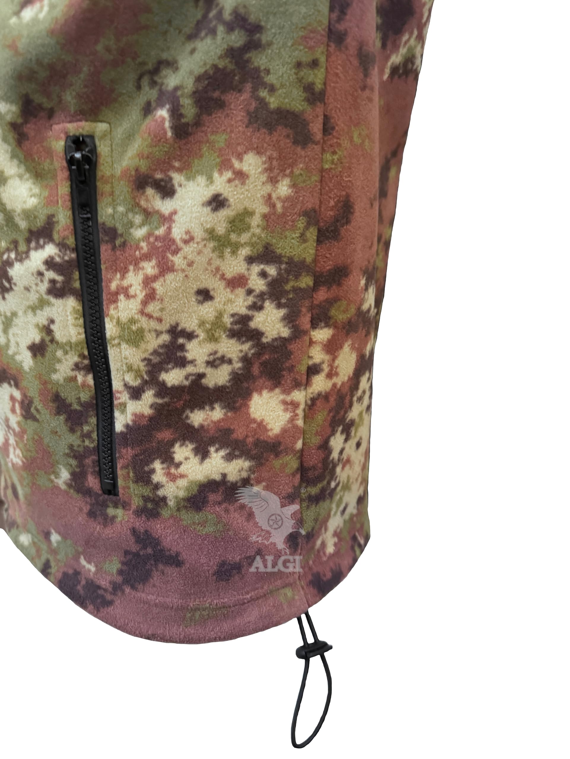 ALGI Giacca Termica Antivento Impermeabile Vegetato Militare