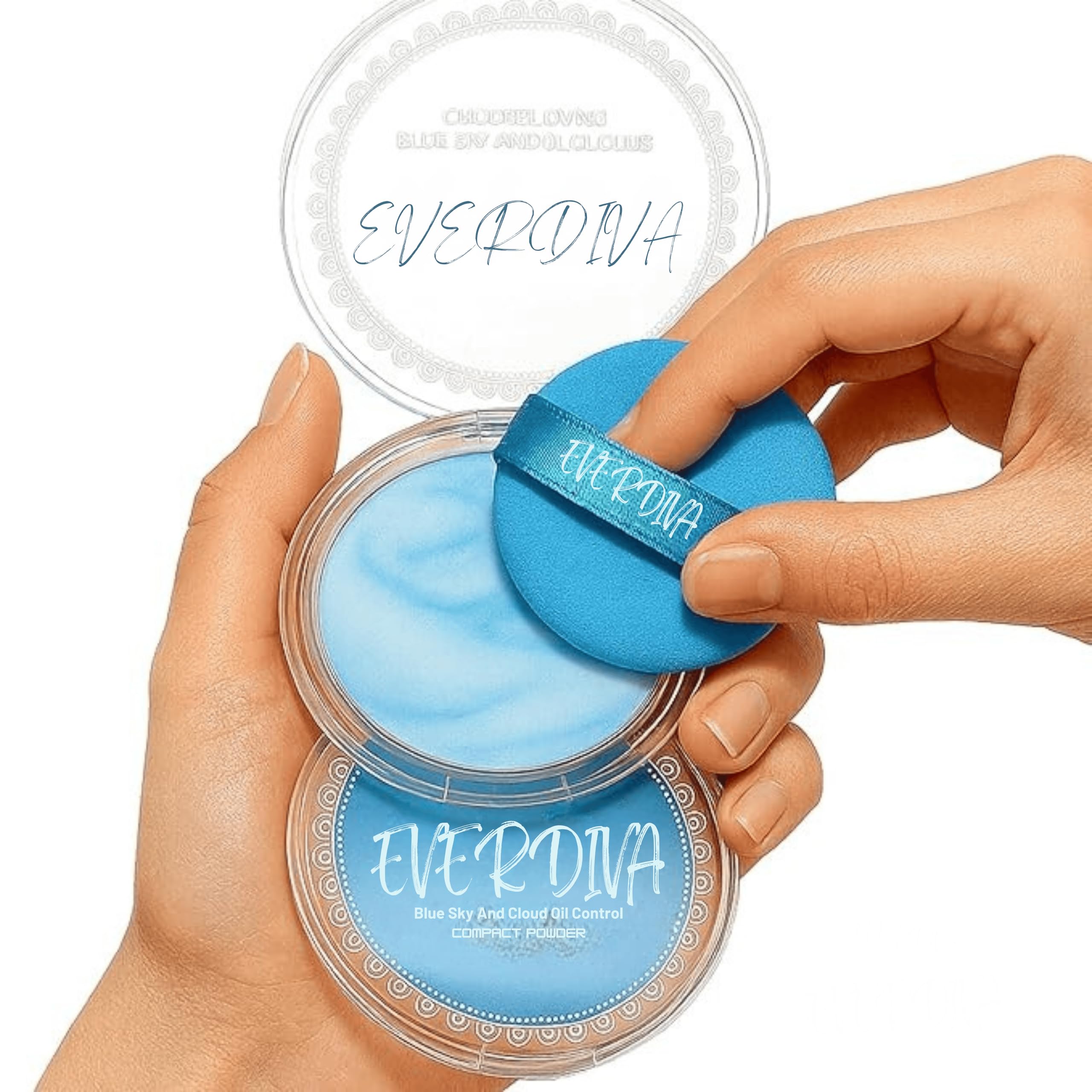Blue Sky & Cloud Instant Oil Control Gel Compact Powder | 2-in-1 Primer & Compact for Oily Skin | Mattifying, Long-Lasting & Poreless Finish for Women-image-19