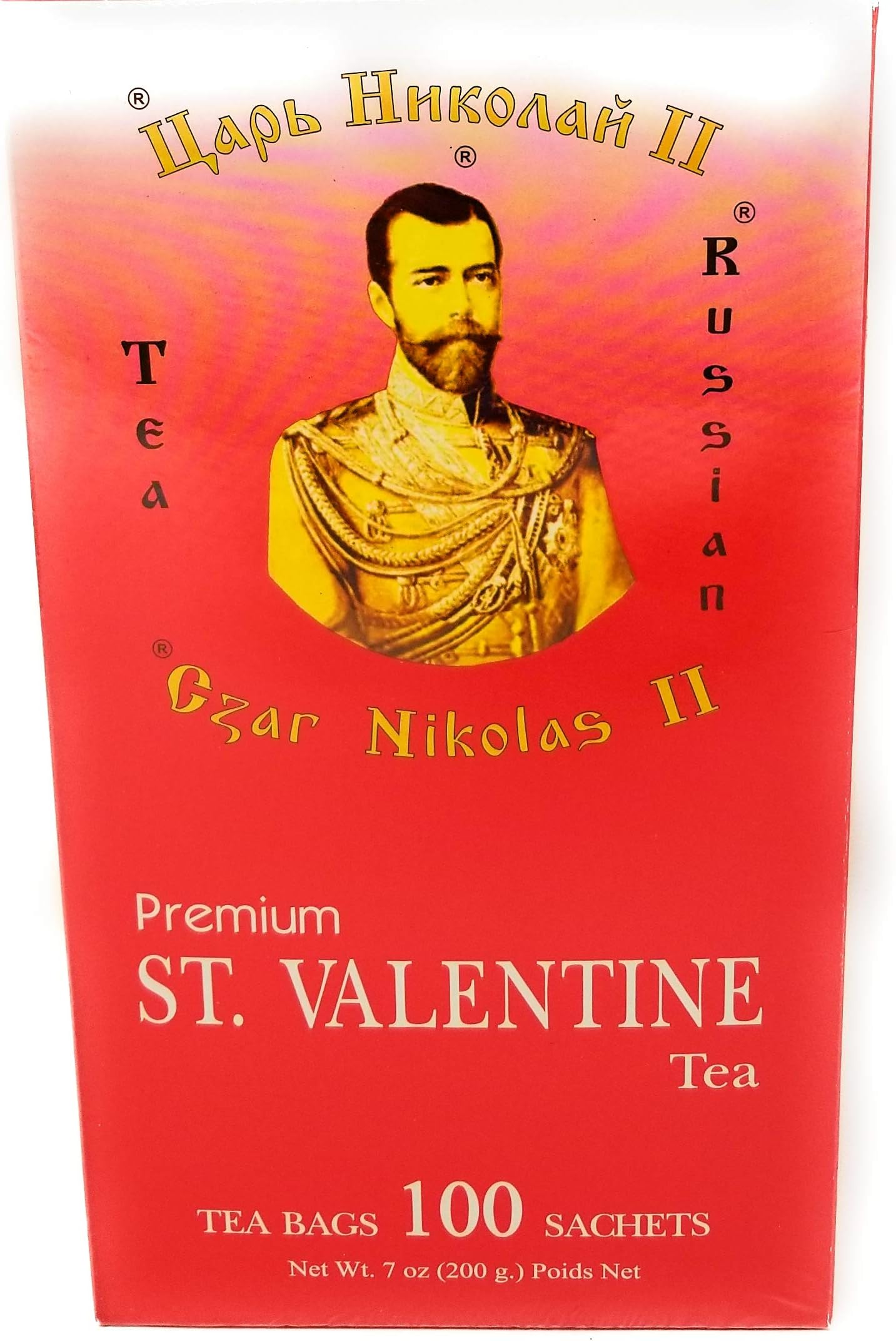 Black Pure Ceylon Tea with Rose Petals and Safflower "St.Valentine Czar Nikolas II" 100 Pack