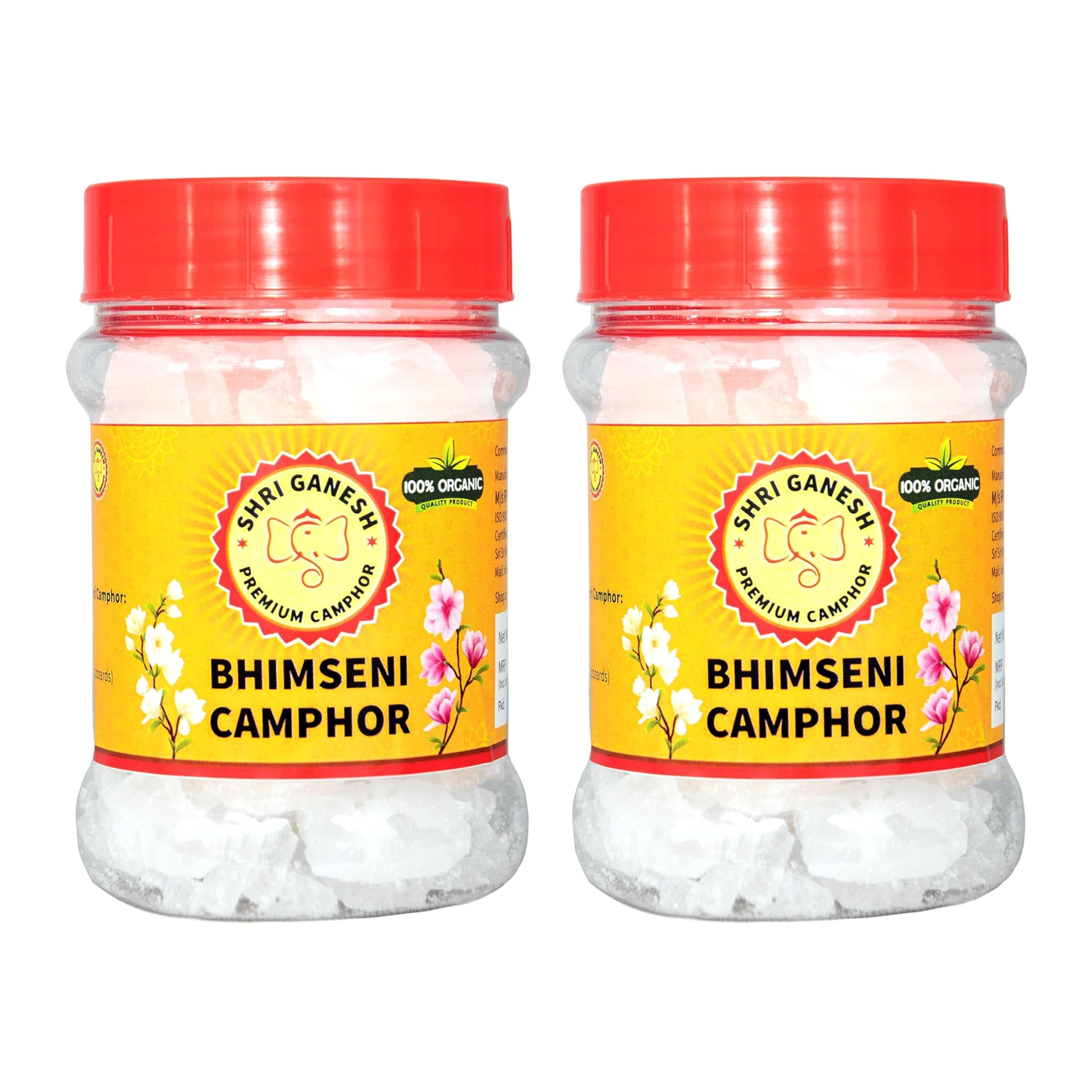 Shri Ganesh Premium Camphor Bhimseni Camphor 200G - (100G X 2 Jars, 200 Gram) (B0CYY7S9B4) Amazon Price History, Amazon Price Tracker
