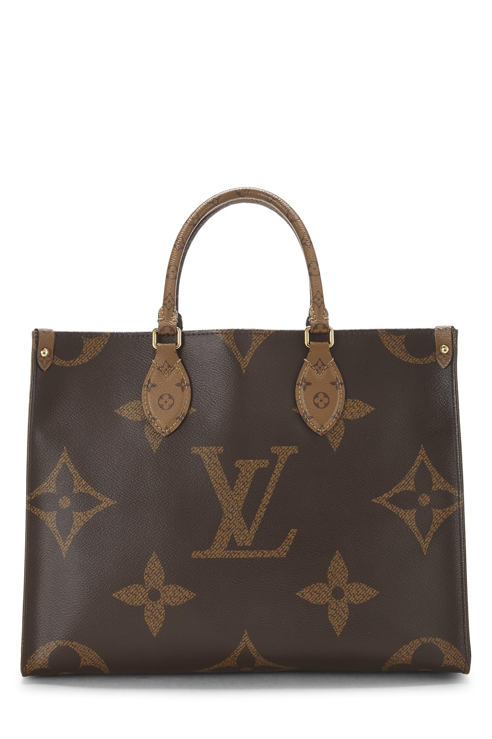 Louis VuittonPre-Loved Monogram Reversed Giant On The Go MM, Brown