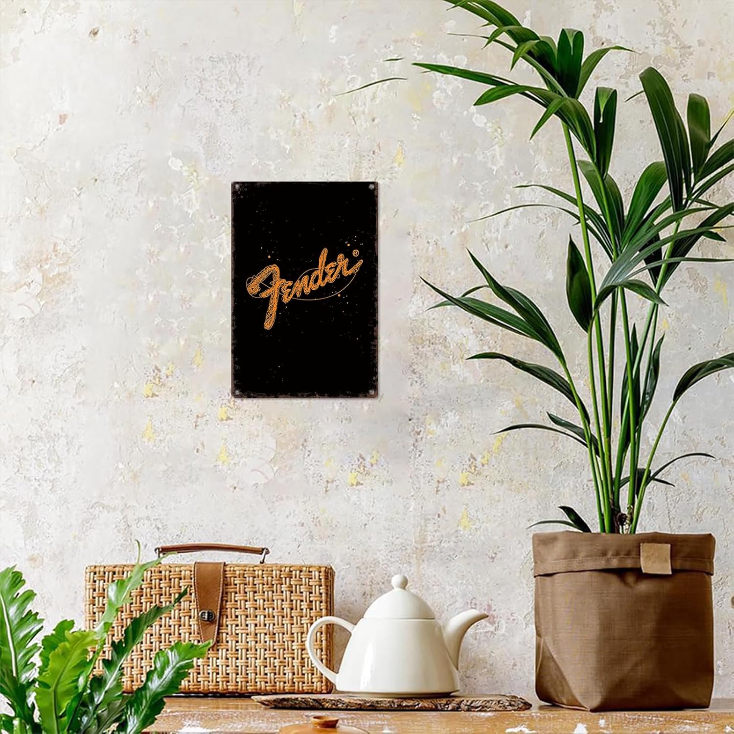 Vintage Metal Sign Fender Music Instruments Poster Retro Tin Signs Funny Aluminum Sign For Man Cave, Garage, Living Roome, Cafe And Pub Decoration 8 X 12 Inch - Image 6