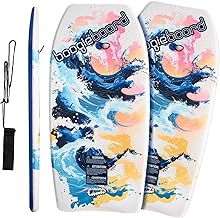 Wham-O BOOGIE BOOGIE BOARDS 37" BOOGIE BOARDS WITH WRIST LEASH FIBERLAD COATED PHUZION CORE Crescent Tail for Ocean Kids 8+ Teens Adults