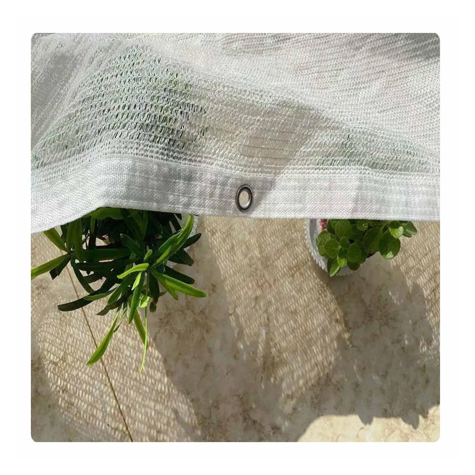 40% White Sun Shade Net for Garden Greenhouse UV Protection Shade Cloth-Polyethylene 6.6x6.6ft 6.6x10ft 6.6x13ft 10x26ft 13x26ft Lightweight Breathable(5x8.0 m(16.5x26ft))