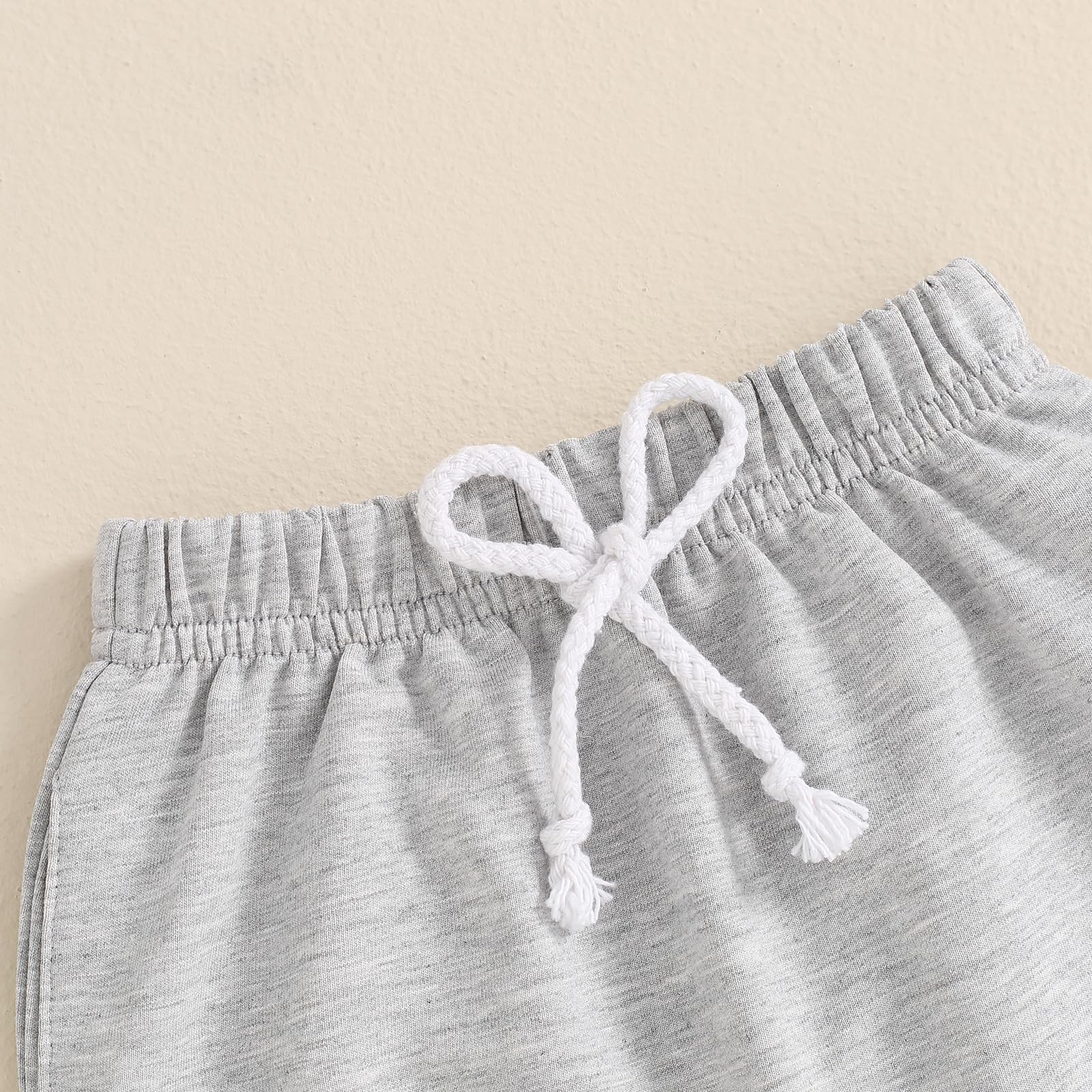 Caziffer Short 3 Pièces Bébé Garçon Taille Élastique Couleur Unie ou Rayé avec Boutons Short Bébé Garçon Été