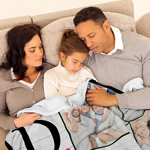 Vista 64 de Regalos personalizados para el día del padre, cumpleaños para papá de hija, esposa, hijo, regalos personalizados para el día del padre, manta con S1