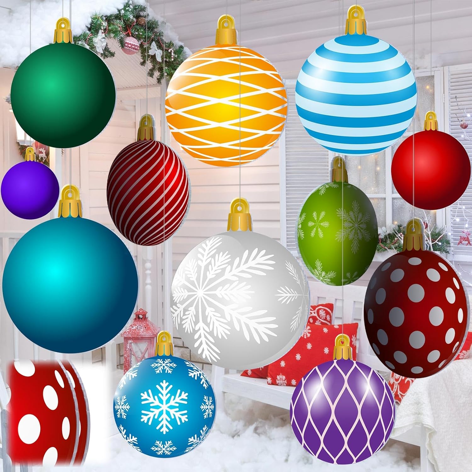 12 Pcs 12 Inch Large Christmas Decorations Outdoor Christmas Hanging Ornaments Double Sided Xmas Yard Lawn Signs Large Decorations for Xmas Tree Porch Yard Decor 12 Pcs 12 Inch Large Christmas Decorations Outdoor Christmas Hanging Ornaments Double Sided Xmas Yard Lawn Signs Large Decorations for Xmas Tree Porch Yard Decor