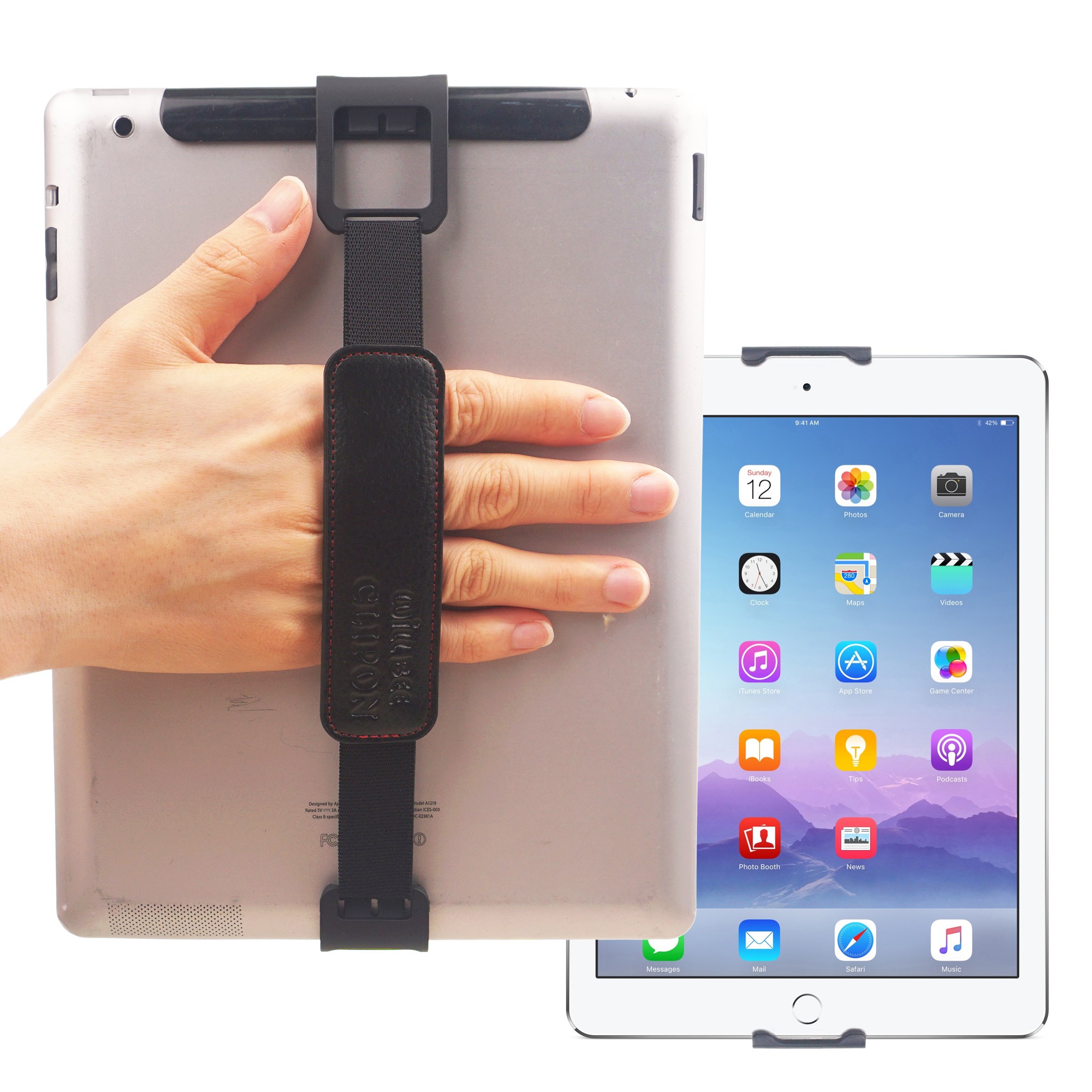 WiLLBeeCLIPON Dual for Tablet PC (Device Size : 7 ~ 11 inch) Smart Finger Ring Hand Hold Strap Grip Case Band Holder