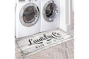 Laundry Room Runner Rug 20"x48" Non-Slip Waterproof Laundry Mats