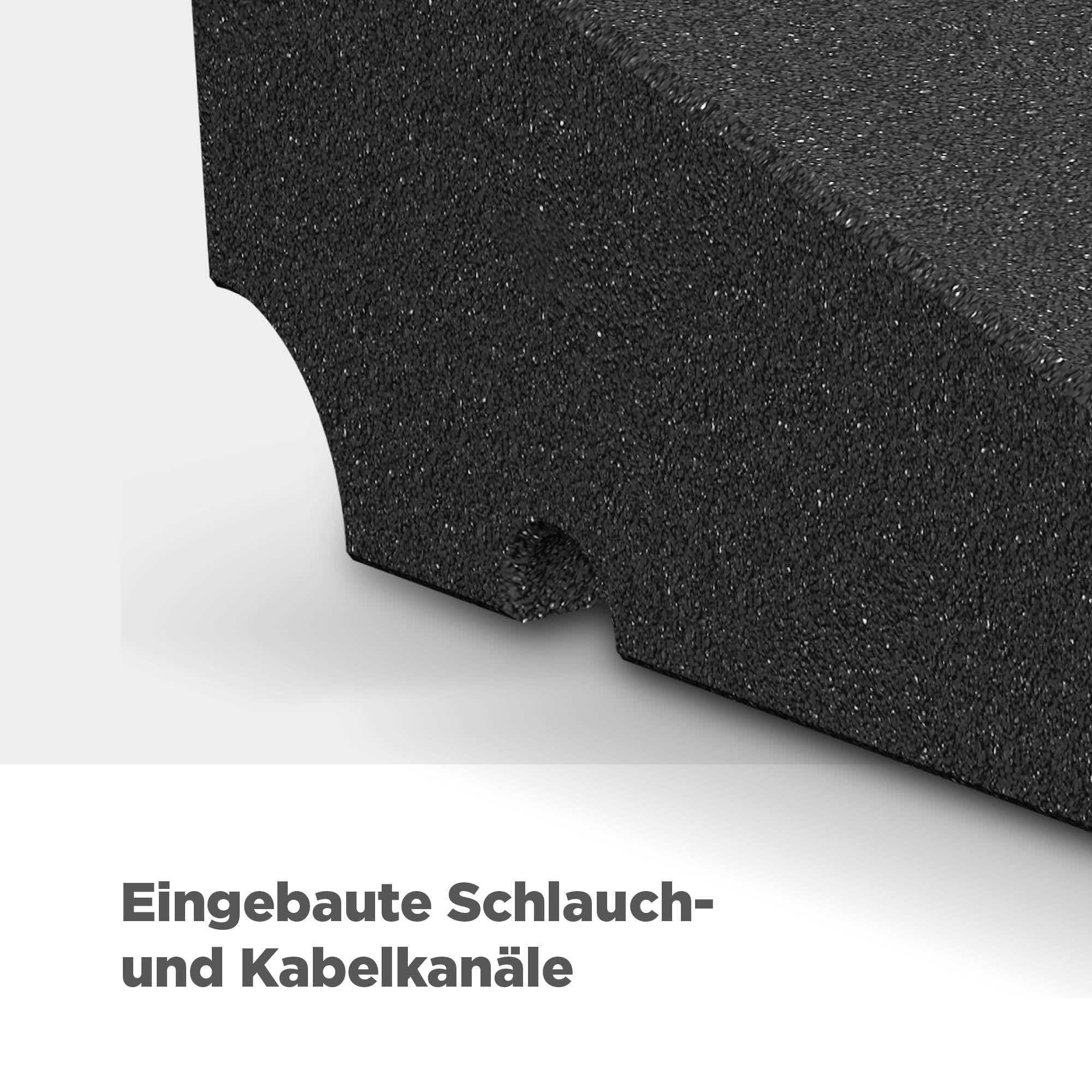 blizz-z Profi-Bordsteinrampe Gummi schwarz Breite 80 cm, Höhe 7 cm, Tiefe 25 cm (1 Stück) | Gummikeil Rollstuhlrampe Auffahrrampe Auffahrkeil Auffahrhilfe Autorampe | Made in Germany