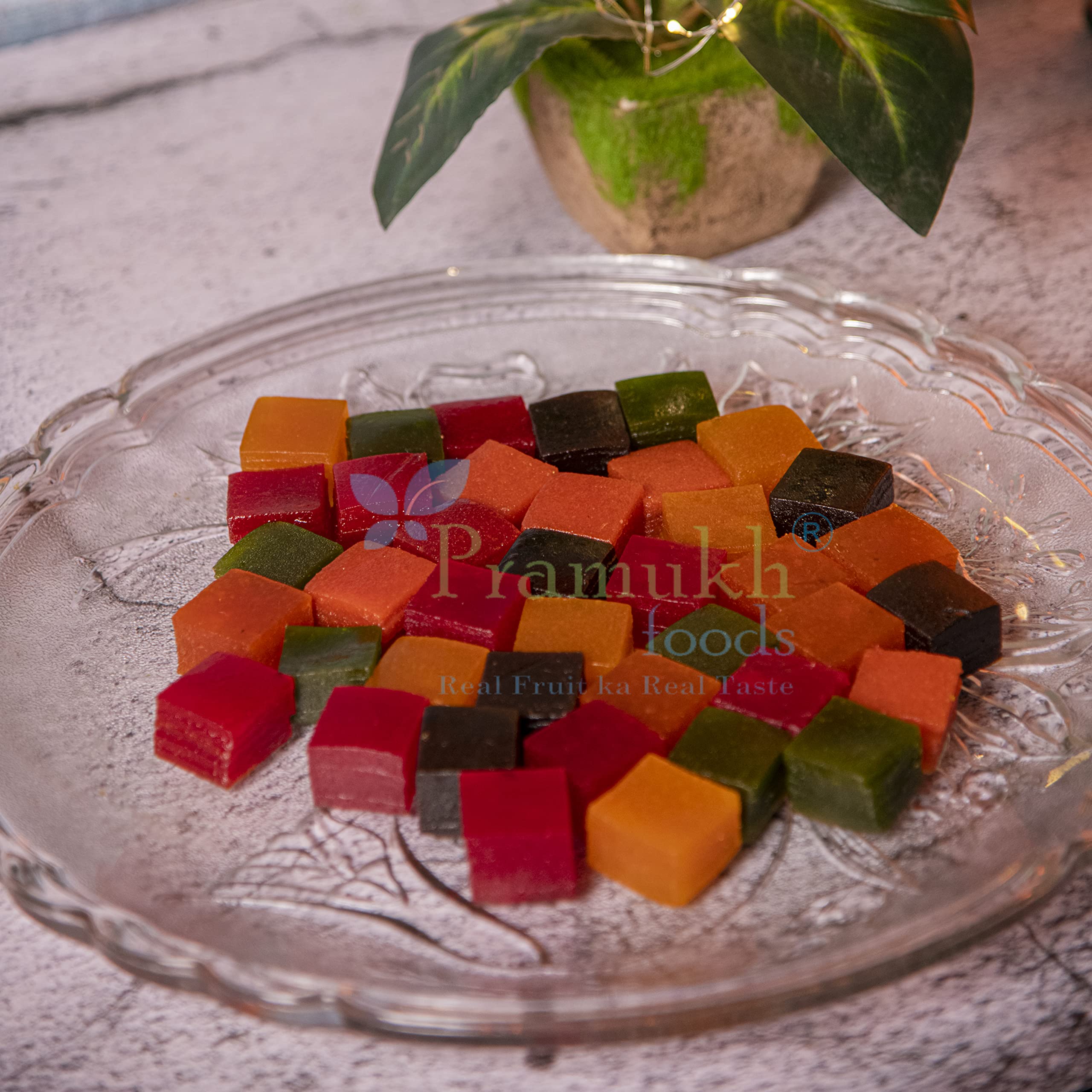 Buy Pramukh Foods Assorted Fruit Bar Papad, Assorted Fruit Toffee 400