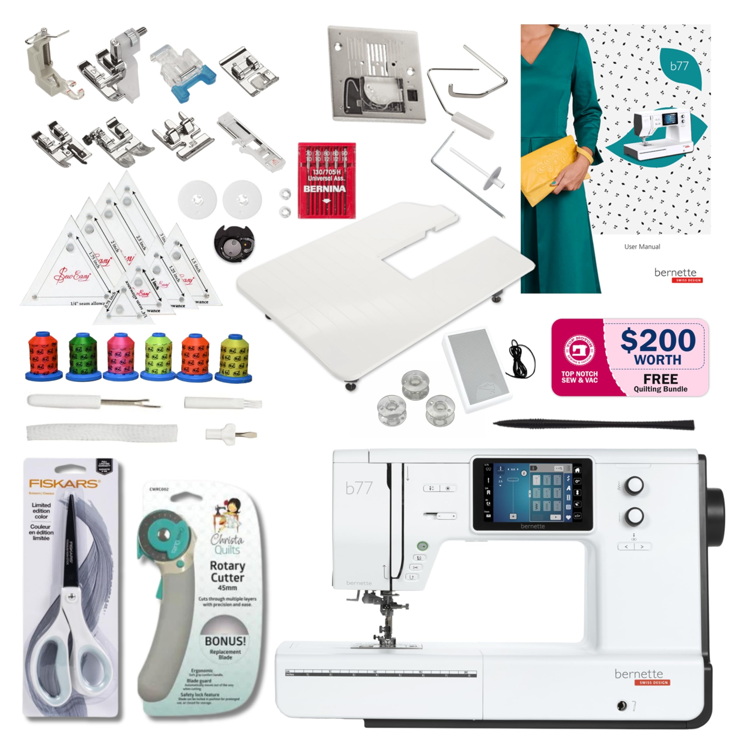 Buy B77 Sewing Machine Perfect for Beginners and Quilting Enthusiasts, Heavy Duty