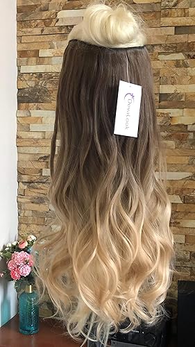 Miniatura 2 de DevaLook - Extensiones de cabello de 20 a 25 pulgadas de grosor, una pieza, ondulada, con clip en extensiones de cabello