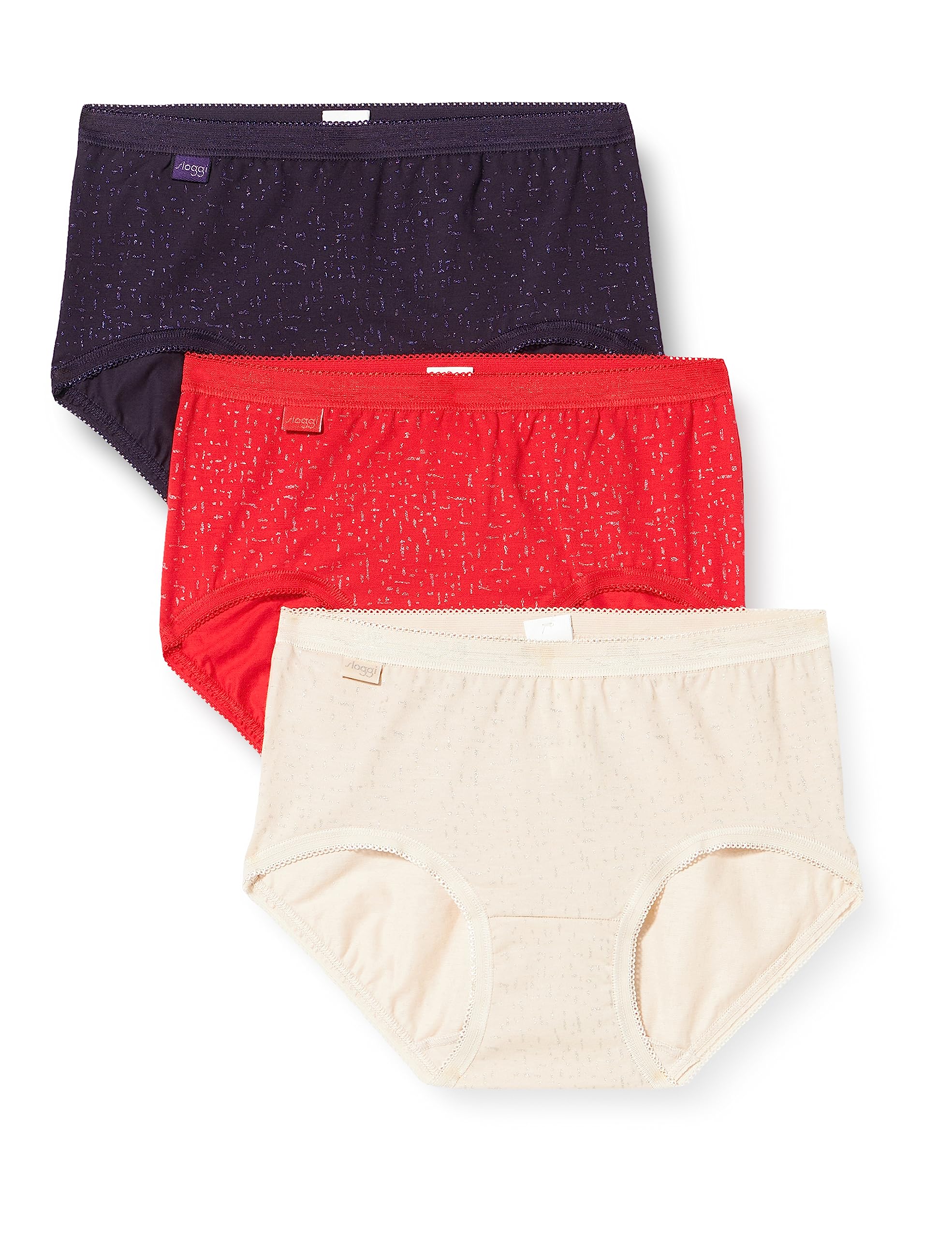 Sloggi Women's sloggi Basic+ Midi C3P Holiday, MULTI-COLOUR