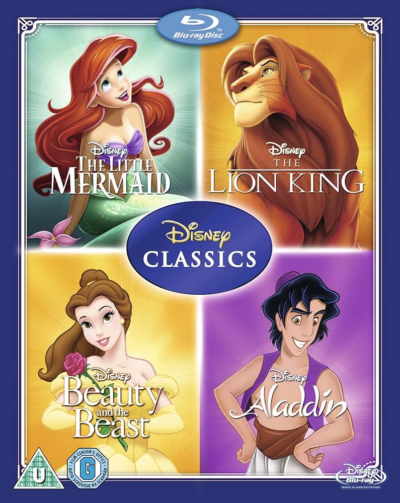 Disney - アラジン　リトルマーメイド　ズートピア　ラプンツェル　美女と野獣　Blu-ray Amazon.com: Disney Classics (Aladdin / Beauty and the Beast