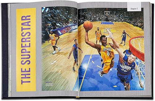 Miniatura 3 de Graphic Image Kobe Bryant: A Tribute to A Basketball Legend - Fotografías y cobertura escrita, encuadernado a mano en tapa dura de cuero negro -