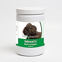 Vista 180 de Healthy Breeds Golden Retriever - Aceite de salmón masticable suave, 90