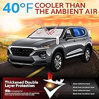 Vista 36 de KAYZT Parasol para parabrisas para Toyota Tacoma 2016-2025, plegable, accesorios de ajuste personalizado para ventana delantera