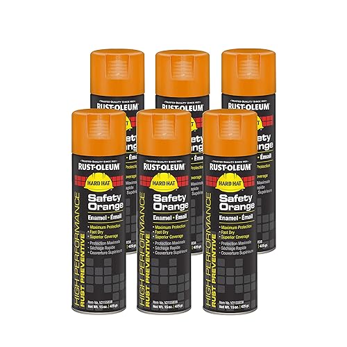 Miniatura 3 de Rust-Oleum Pintura de esmalte en aerosol para prevenir oxidación, sistema de alto rendimiento V2100, 15 onzas, 6 unidades, Negro, 6