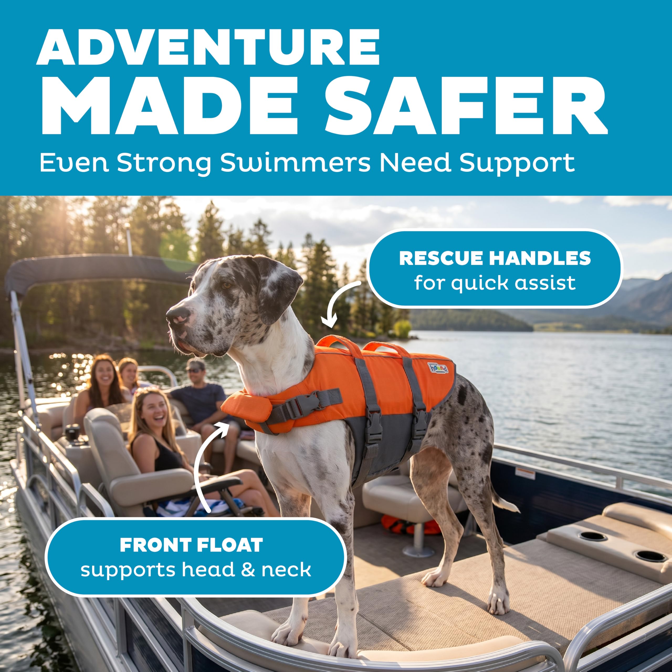 Amazon.com : Outward Hound Granby Splash Orange Dog Life Jacket