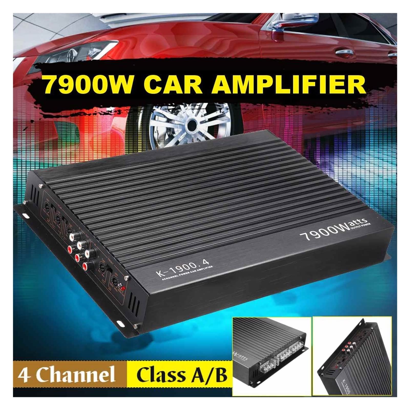 HZA-725 レッド カーオーディオアンプ HZA-725 レッド カーオーディオアンプ