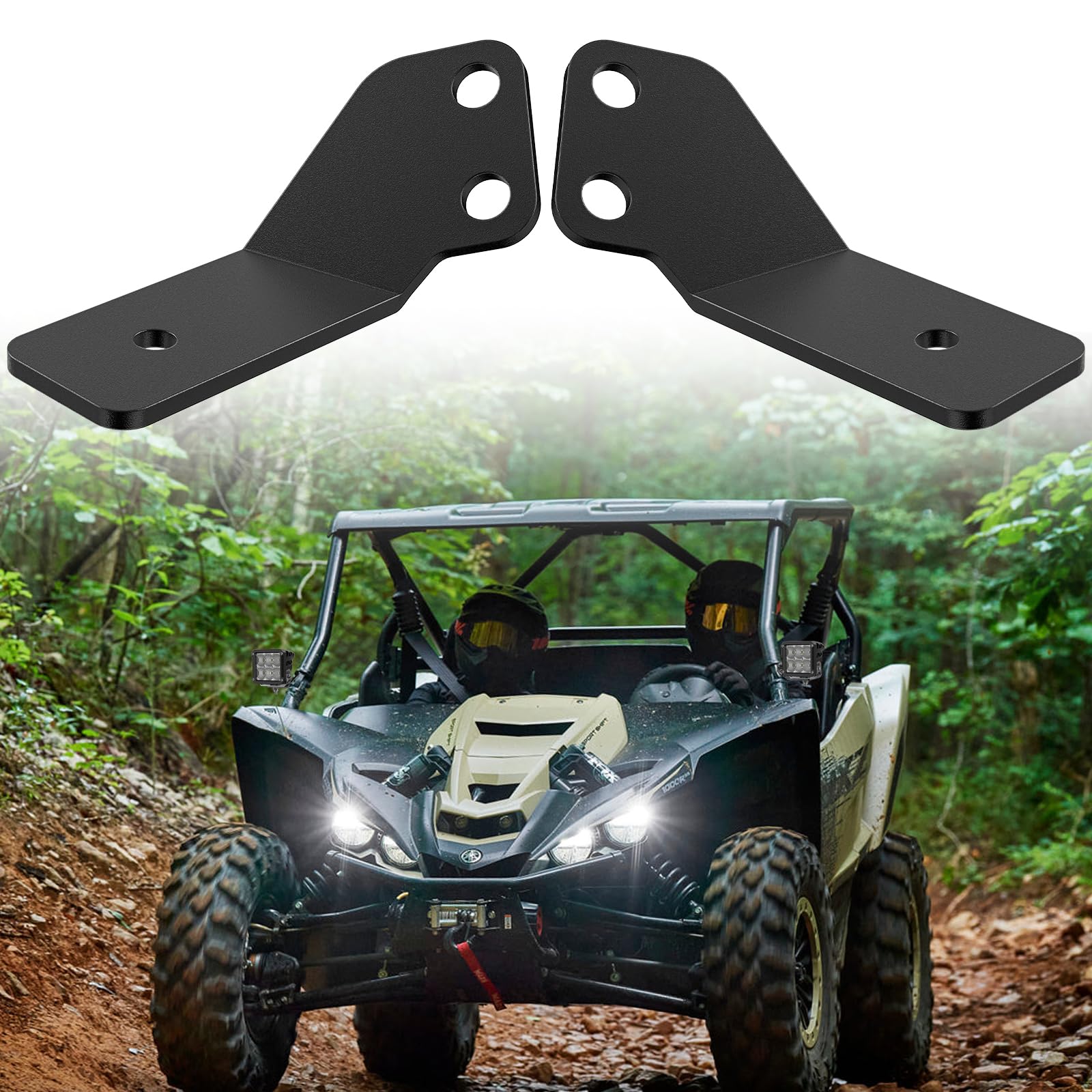 Nilight Light Bar UTV A-Pillar Brackets for Yamaha YXZ 1000R 2016-2024