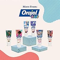 Vista 8 de Orajel Pasta de dientes, sabor a burbuja afrutada, fluoruro Niños Patrulla Canina Anticaries Paquete de 2 de 4.2 onzas