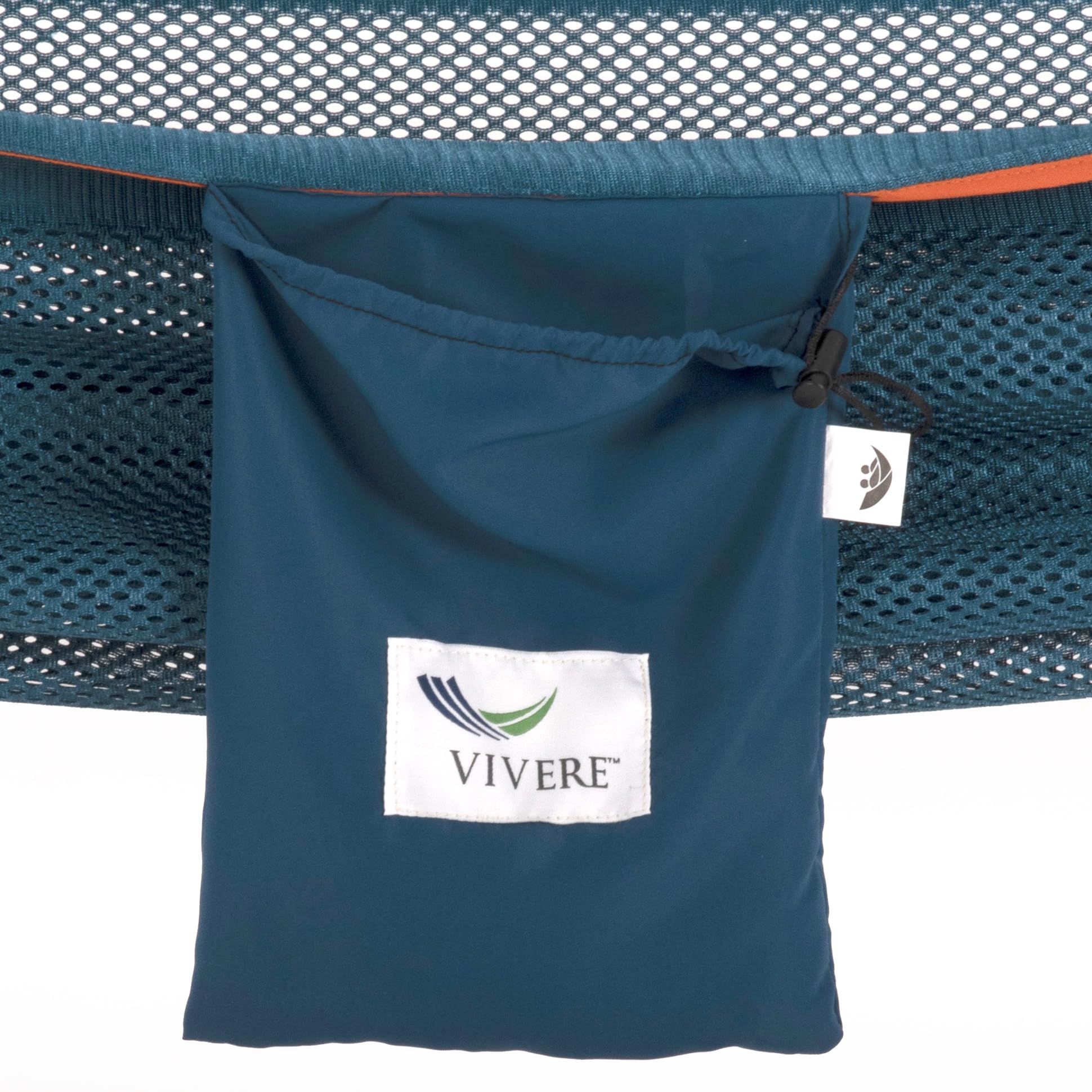 Vivere Hamac en Maille avec Support (280 cm) - Bleu/Orange