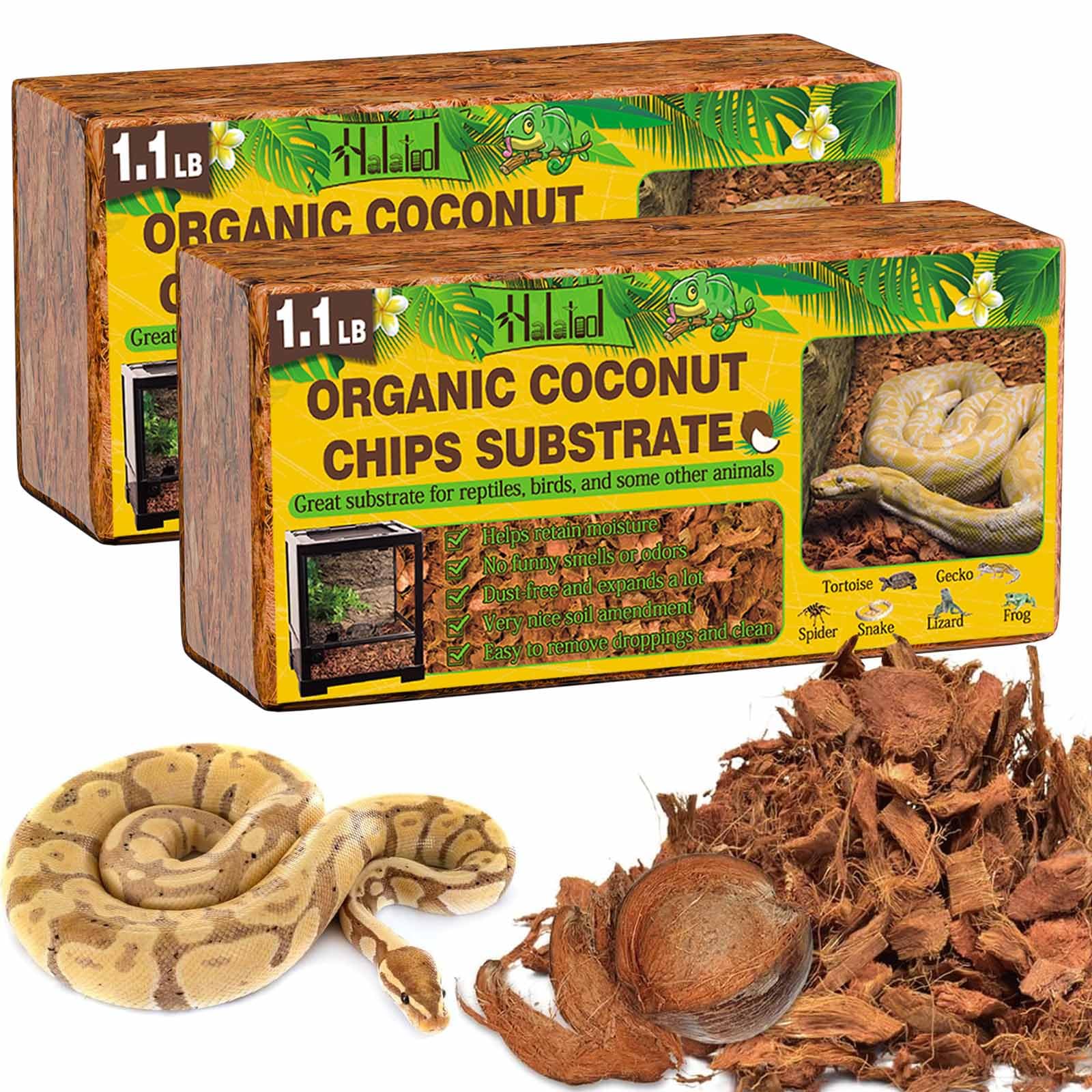 Halatool 2-Pack Coconut Husk Chips